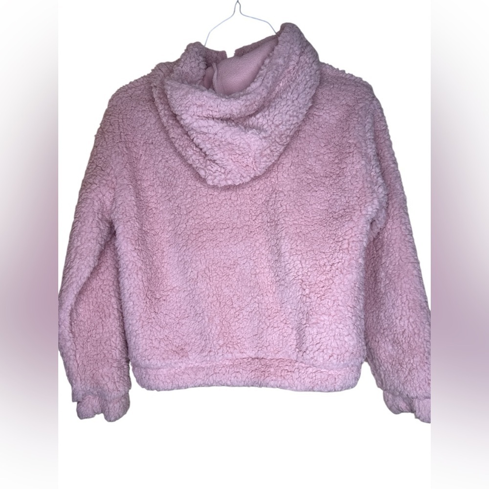 Mondetta pink youth 1/2 zip sherpa sweater size m 10/12 - Picture 5 of 5